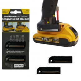 StealthMountsBH-DW-BLK-2MagnetischeBithouderVoorMachinesDeWALTXRFlexVolt-Zwart-2-pack