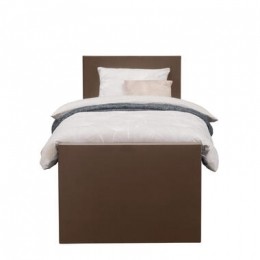 BoxspringmetvoetbordLivegaal-bruin-90x200cm-vierkantepoot-LeenBakker