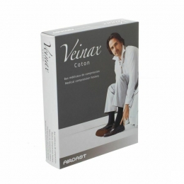 VeinaxKousKatoenMan2LangDonkerblauwMaat4