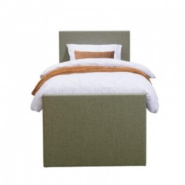 BoxspringmetvoetbordLivegaal-groen-90x200cm-rondepoot-LeenBakker