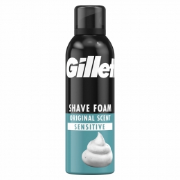 6xGilletteScheerschuimClassicSensitive200ml