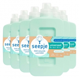 6xSeepjeVloeibaarWasmiddelUniverseelSprankelendeJasmijn23Wasbeurten1liter