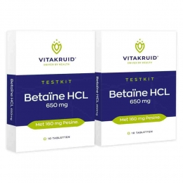 2xVitakruidBetaineHclTestkit10tabletten