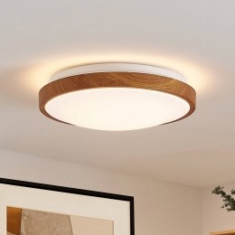 LindbyLEDplafondlampMynte30cmhoutlookkunststof