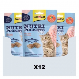 12xGimCatNutriPocketsVismetZalm60gr