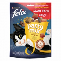 5xFelixKattensnackPartyMixOriginal200gr