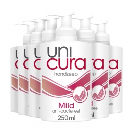 6xUnicuraVloeibareHandzeepMild250ml