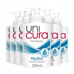 6xUnicuraVloeibareHandzeepHydra250ml