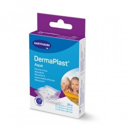 3xDermaplastWaterdichtePleisters12x2x6cm8x2x8cm20stuks