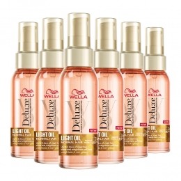 6xWellaDeluxeOilLight100ml