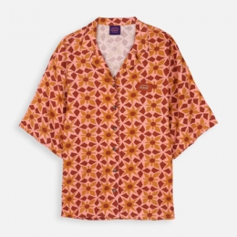 OverhemdOxbowBedruktviscoselinnenoverhemdAZULEJO