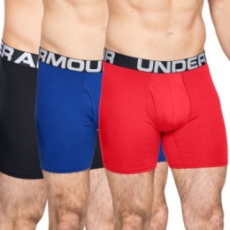 UnderArmour3stuksChargedCotton6inBoxerActie