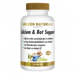 GratisVerzending2xGoldenNaturalsCalciumBotSupportVegan120tabletten