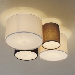 TrioLightingPlafondlampHotelmetviertextiellampenkappen