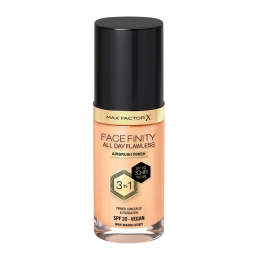 2xMaxFactorFacefinityAllDayFlawlessFoundationW44WarmIvory34ml