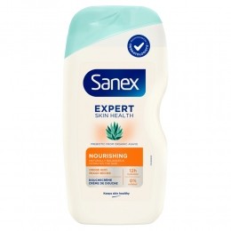 6xSanexDouchegelExpertSkinHealthNourishingAgave400ml