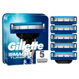 GilletteScheermesjesMach3Turbo5stuks