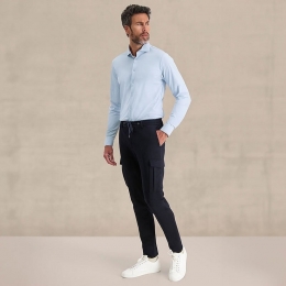 BlueIndustryOverhemdLoungeJerseyShirtBLUE44