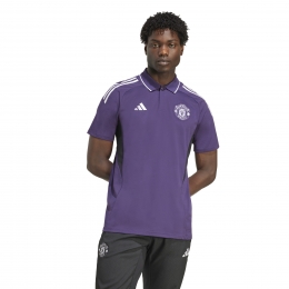 adidasManchesterUnitedPolo2025-2026PaarsWitZwart