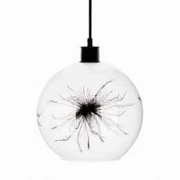 EulunaHanglampBallmetpaardenbloemdecoratieaandezijkant25cm