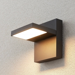 LucandeLEDbuitenwandlampSilvanantracietIP6514cm