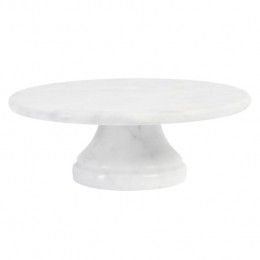 JayHillTaartplateauMarmer-WitGrijs-25cm-Hoogte95cm