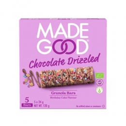 6xMadeGoodChocolateDrizzledGranolaBarsBirthdayCakeFlavor5stuks
