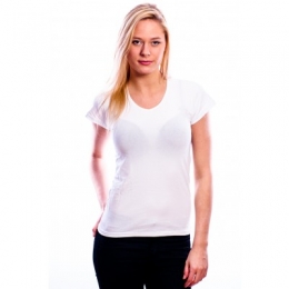 RJBodywearLadiesT-ShirtV-HalsWhite