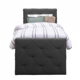 BoxspringmetvoetbordLivgeruit-antraciet-90x200cm-slankepoot-LeenBakker