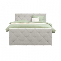 BoxspringmetvoetbordLivgeruit-ecru-180x200cm-slankepoot-LeenBakker