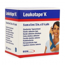 LeukotapeKKleefwindelElastBlauw50cmx5m1