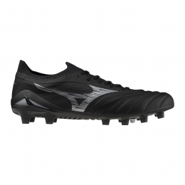 MizunoMoreliaNeoIVBetaEliteGrasVoetbalschoenenFGZwartZilver