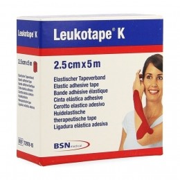 LeukotapeKKleefwindelElastRood25cmx5m1