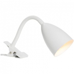 Bureaulampknijper-witmetaal-E14-35x9cm-LeenBakker