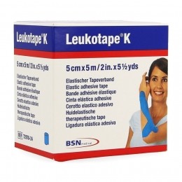 LeukotapeKKleefwindelElastLichtblauw5cmx5m1