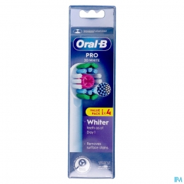 Oral-B3DWhiteOpzetborstels4stuks