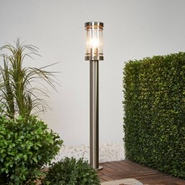 LindbytuinpadverlichtingDjori80cmaluminiumkleurigroestvrijstaalE27