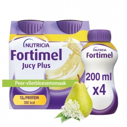 FortimelJucyPlusPeerVlierbloesem4x200ml