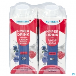 NutrisensHyperdrinkDbLactRodeVruchten4x200ml