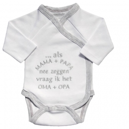 PetitVillainAlsMamaPapaNeeZeggenWitGrijsRomper