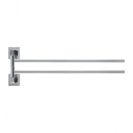 QUVIOHanddoekhoudermet2armen-445cm-RVS-Zilver