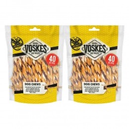 2xVoskesRawhideKip-RundSticks400gr