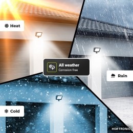 LumosLEDBreedstralermetbewegingssensorenschemerschakelaar-50W4770lm-4000K-IP65-vervangt250W-2jaargarantie
