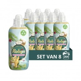 8xRobijnWasverzachterKokosSensation33Wasbeurten825ml
