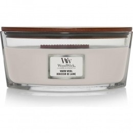 WoodWickGeurkaarsEllipseWarmWool454gr