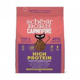 8xSchesirBornCarnivoreKattenvoerChickenHerring255gr