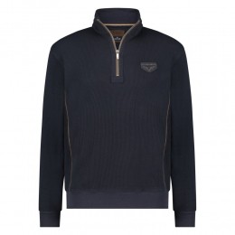 FellowsUnitedHalfZipPulloverWaffleMixedFabricNavyM