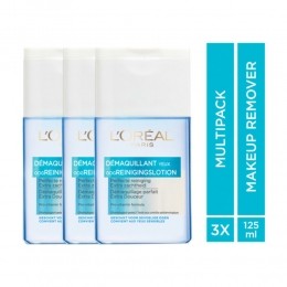 3xLOralDermoExpertiseWaterproofOogreinigingslotion125ml