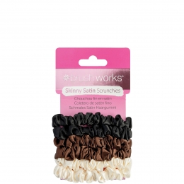 brushworksSkinnySatinScrunchies-6Pack