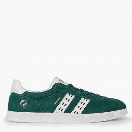 HerenSneakerMedalHardgroenWit
